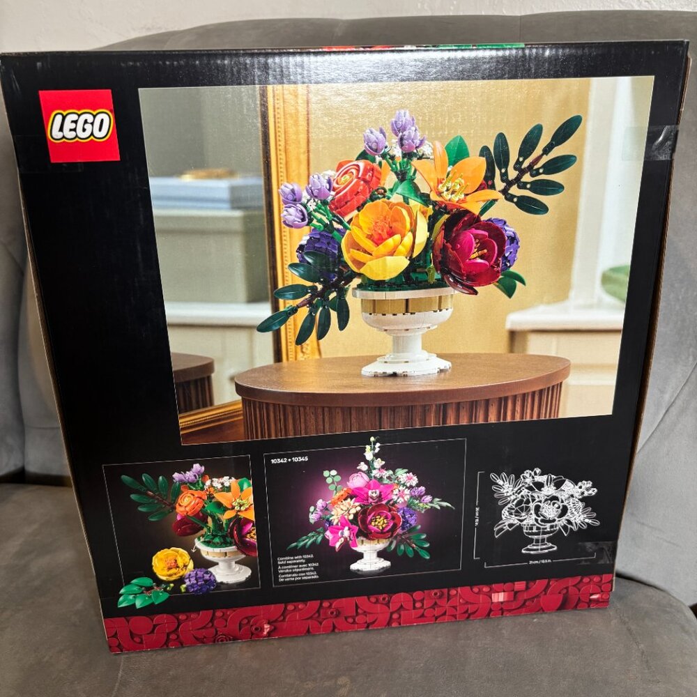LEGO Flower Arrangement Set 10345 Botanical Collection – Adult 18+ 1161pcs - Picture 4 of 4